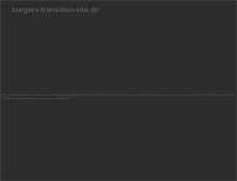 Tablet Screenshot of burgers-transition-site.de
